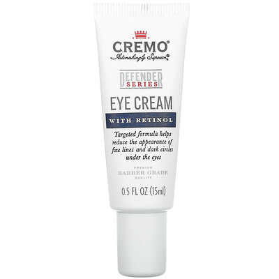 Купить Cremo Defender Series, Крем для глаз с ретинолом, 0, 5 жидкой унции (15 мл)