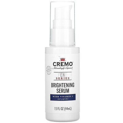 Купить Cremo Defender Series, Brightening Serum, With Vitamin C and Peptides, 1.5 fl oz (44 ml)