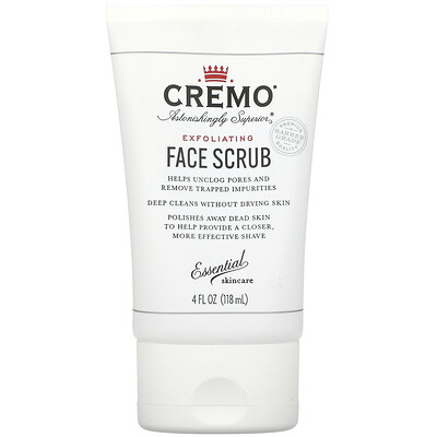 Cremo Exfoliating Face Scrub, 4 fl oz (118 ml)