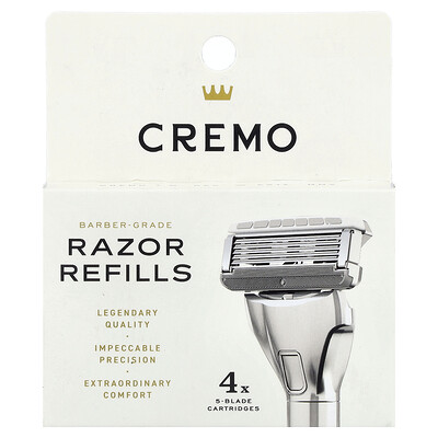 Product Image for Cremo, Razor Refills, Cartridges, 4 Cartridges