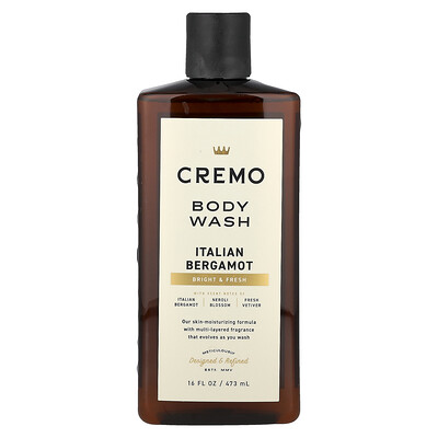 Product Image for Cremo, Body Wash, Italian Bergamot, 16 fl oz (473 ml)