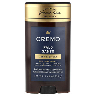 Cremo, Antitraspirante e deodorante, Palo Santo, 75 g