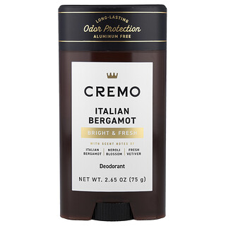 Cremo, Desodorante, Bergamota italiana, 75 g (2,65 oz)