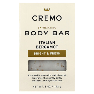Cremo, Exfoliating Body Bar, Italian Bergamot , 5 oz (142 g)
