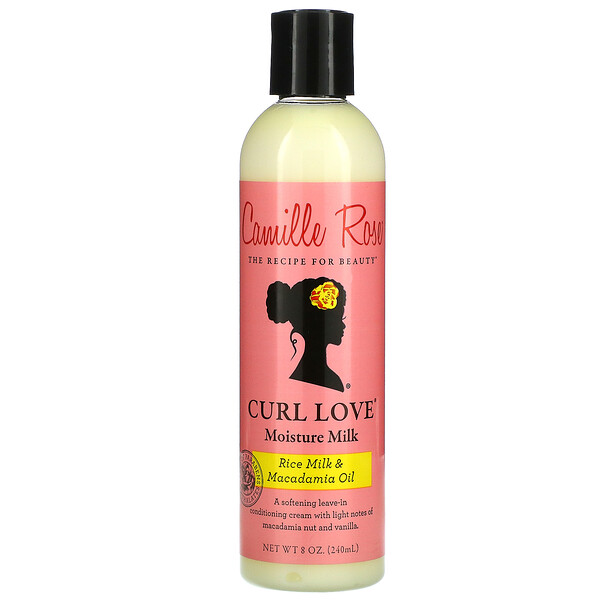 Curl Love Moisture Milk, Leave-In Conditioning Cream, Rice Milk & Macadamia Oil, 8 oz (240 ml)