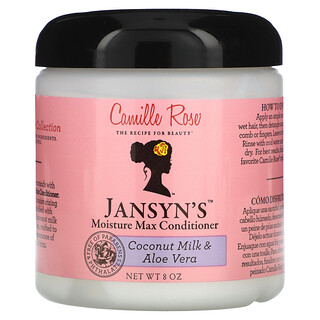 Camille Rose, Acondicionador Moisture Max, Leche de coco y aloe vera, de Jansyn's, 8 oz
