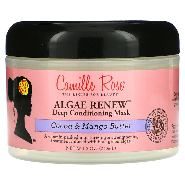 Camille Rose‏, Algae Renew Deep Conditioning Mask, Cocoa & Mango Butter, 8 oz (240 ml)