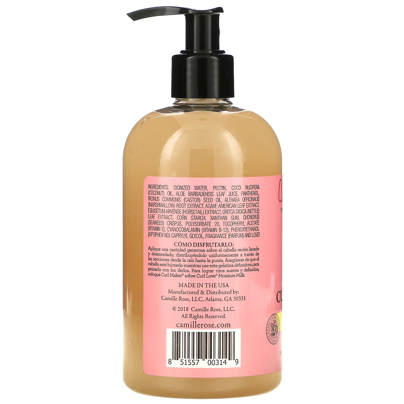 Camille Rose, Curl Maker, 12 oz (355 ml)