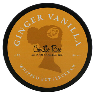Camille Rose, The Body Collection, Crème au beurre fouettée au gingembre et à la vanille, 120 ml