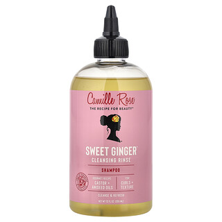 Camille Rose, Sweet Ginger™, Shampoo de Limpeza Enxágue, Óleo de Rícino e Anis, 355 ml (12 fl oz)