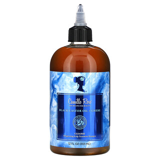 Camille Rose, Forfriskende hodebunnsbehandlingssjampo, svart ricinusolje + chebe, 12 fl oz (355 ml)