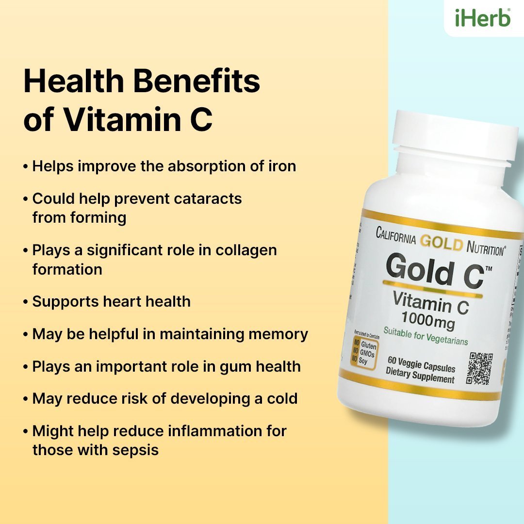 Vitamin C health benefits infographic