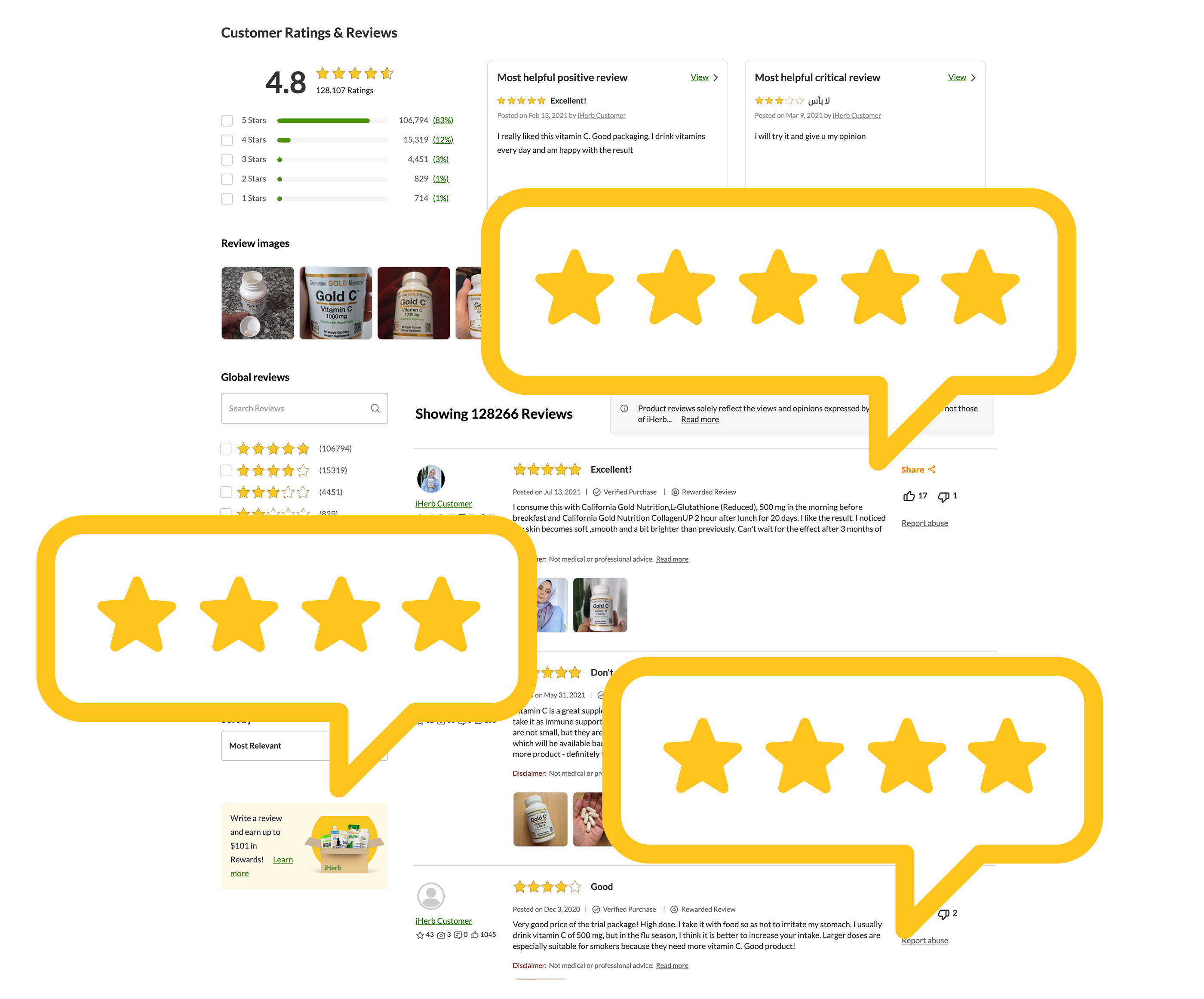 Customer Reviews stars