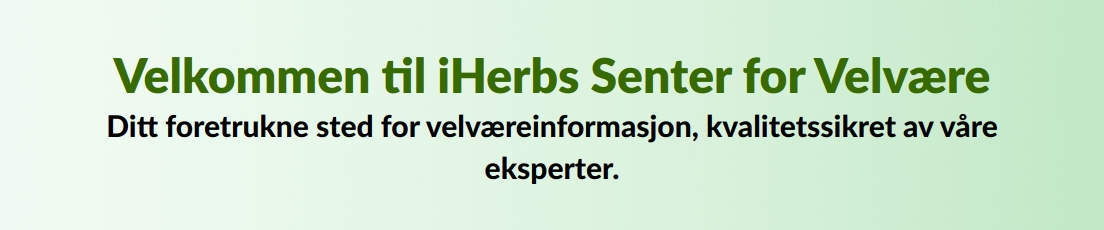 Velkommen til iHerbs Senter for Velvære