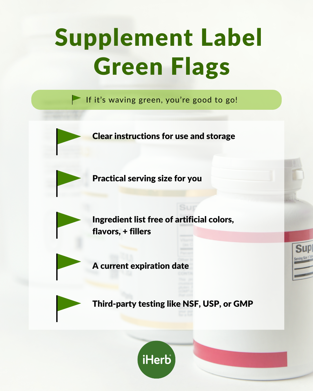 Supplement Label Green Flags