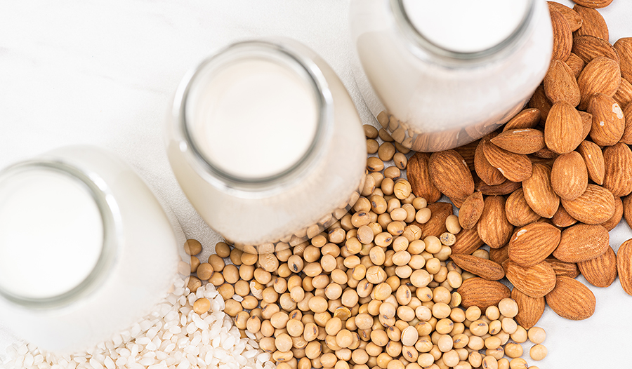 Sources of calcium: milk, nuts, grains