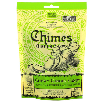 Chimes Ginger Chews, Original, 3.5 oz (100 g)