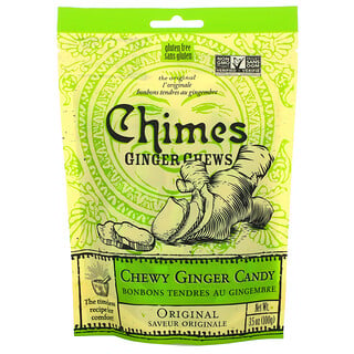 Chimes, жевательные конфеты с имбирем, оригинальный вкус, 100 г (3,5 унции)