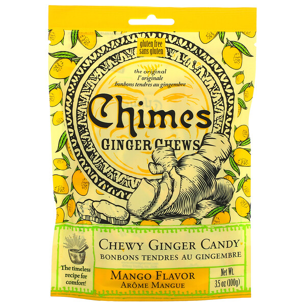 Chimes‏, Ginger Chews, Mango Flavor, 3.5 oz (100 g)