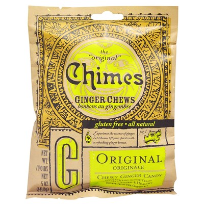 Купить Chimes имбирные жевательные конфеты, оригинальный вкус, 141, 8 г (5 унций)