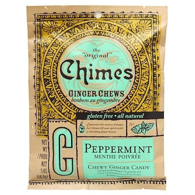 

Chimes Ginger Chews, Peppermint, 5 oz.