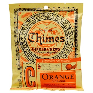 Chimes, 생강 츄, 오렌지, 141.8g(5oz)