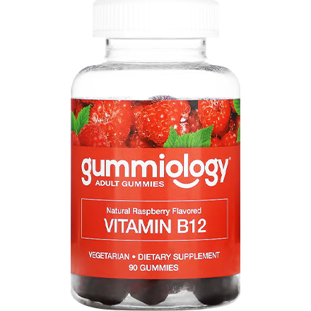 Gummiology, Vitamin B12 Gummies, Raspberry , 90 Gummies