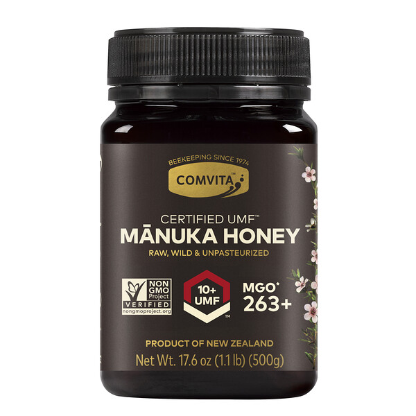Raw Manuka Honey, Certified UMF 10+ (MGO 263+), 1.1 lb (500 g)