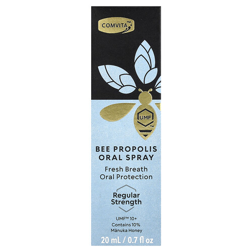 Comvita, Bee Propolis Oral Spray, Bienenpropolis-Mundspray, normale Stärke, UMF 10+, 20 ml (0,7 fl. oz.)