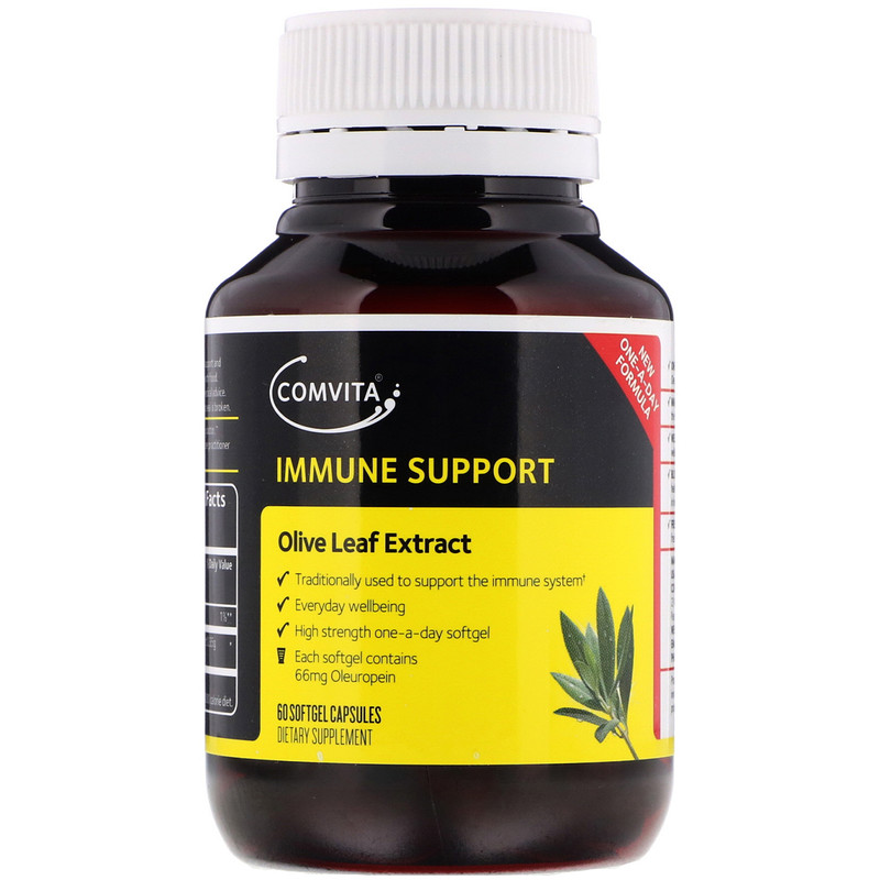 Comvita, Immune Support, Olive Leaf Extract, 60 Softgel Capsules iHerb