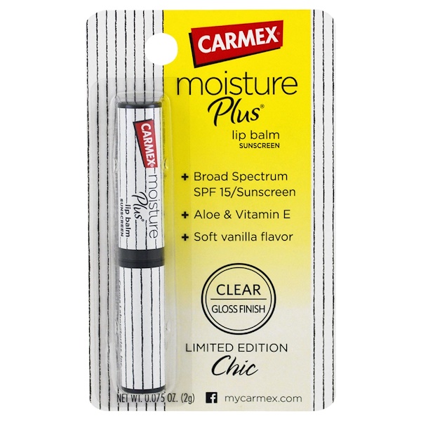 Carmex, Moisture Plus, Lip Balm, Vanilla, SPF 15, .075 oz (2 g) iHerb Carmex, Moisture Plus, Lip Balm, Vanilla, SPF 15, .075 oz (2 g) iHerb