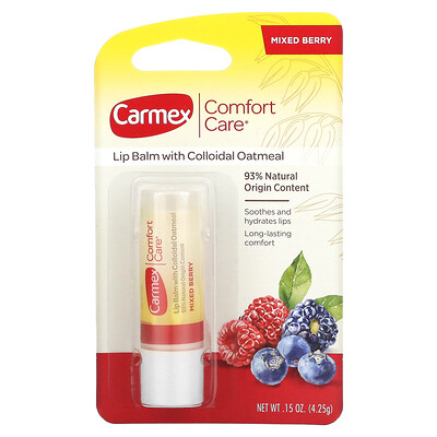 Carmex Бальзам для губ Comfort Care, смесь ягод, 4,25 г (0,15 унции)
