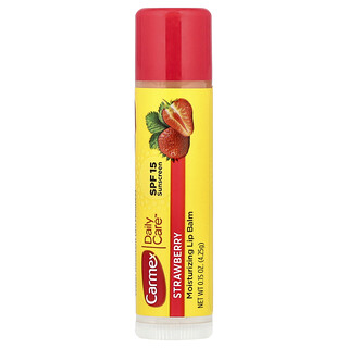 Carmex, Daily Care™, Fugtgivende læbepomade, SPF 15, Jordbær, 4,25 g