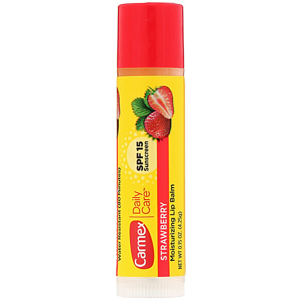 Daily Care, Moisturizing Lip Balm, Strawberry, SPF 15, .15 oz (4.25 g)