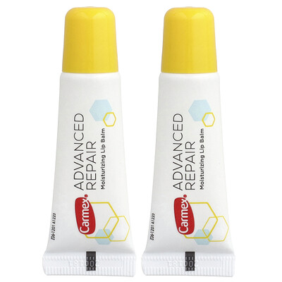 Photos - Lipstick & Lip Gloss Carmex , Advanced Repair, Moisturizing Lip Balm, 2 Tubes, 0.35 oz  Each CMX-01953 (10 g)