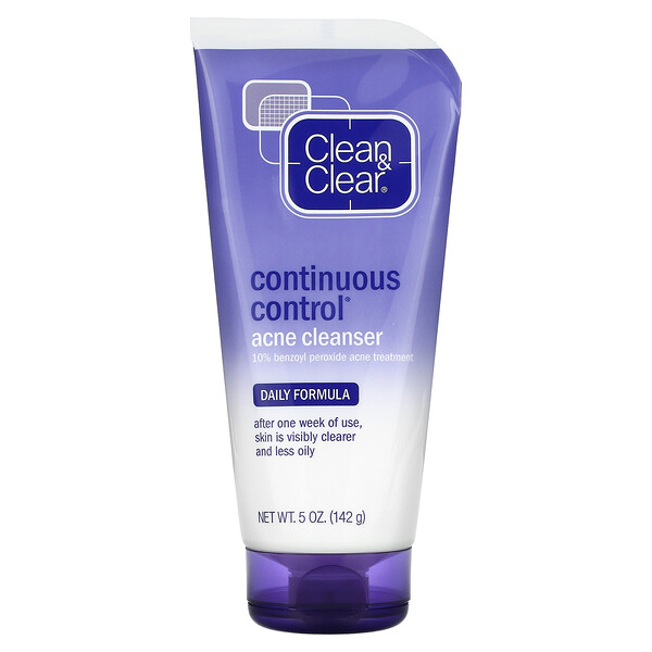 Clean & Clear‏, תכשיר מנקה למניעת אקנה מתמשך, נוסחא יומית, 5 oz (142 גרם)