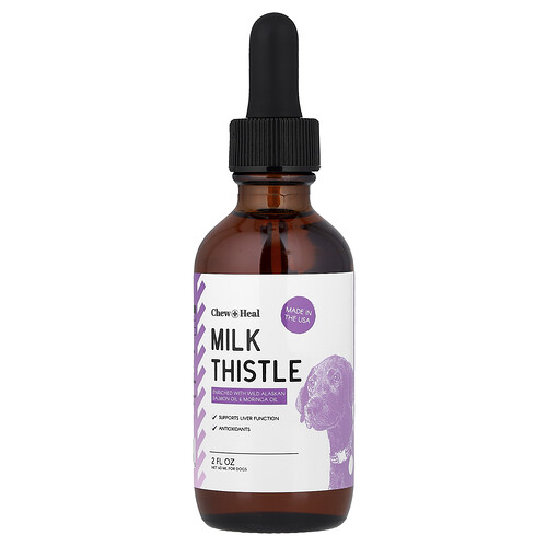 Chew + Heal, Milk Thistle, For Dogs, 2 oz (60 ml)