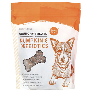 Chew + Heal, Crunchy Treats with Pumpkin & Prebiotics, For Dogs, All Ages, 12 oz (340 g)