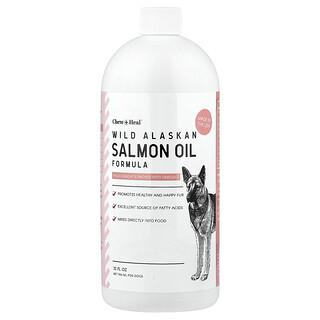Chew + Heal, Формула с масло от дива сьомга от Аляска, за кучета, 946 ml (32 fl oz)