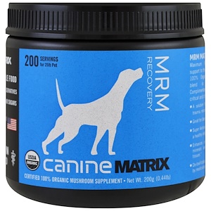 Canine Matrix, MRM Recovery, грибной порошок, 0.44 фунта (200 г)
