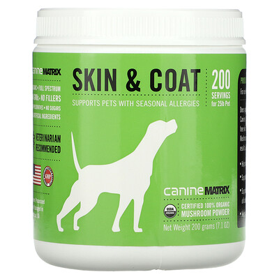 

Canine Matrix Skin & Coat грибной порошок 200 г (7 1 унции)
