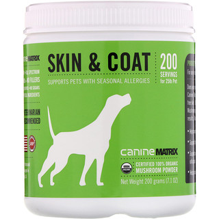 Canine Matrix, Skin & Coat, Mushroom Powder, 7.1 oz (200 g)