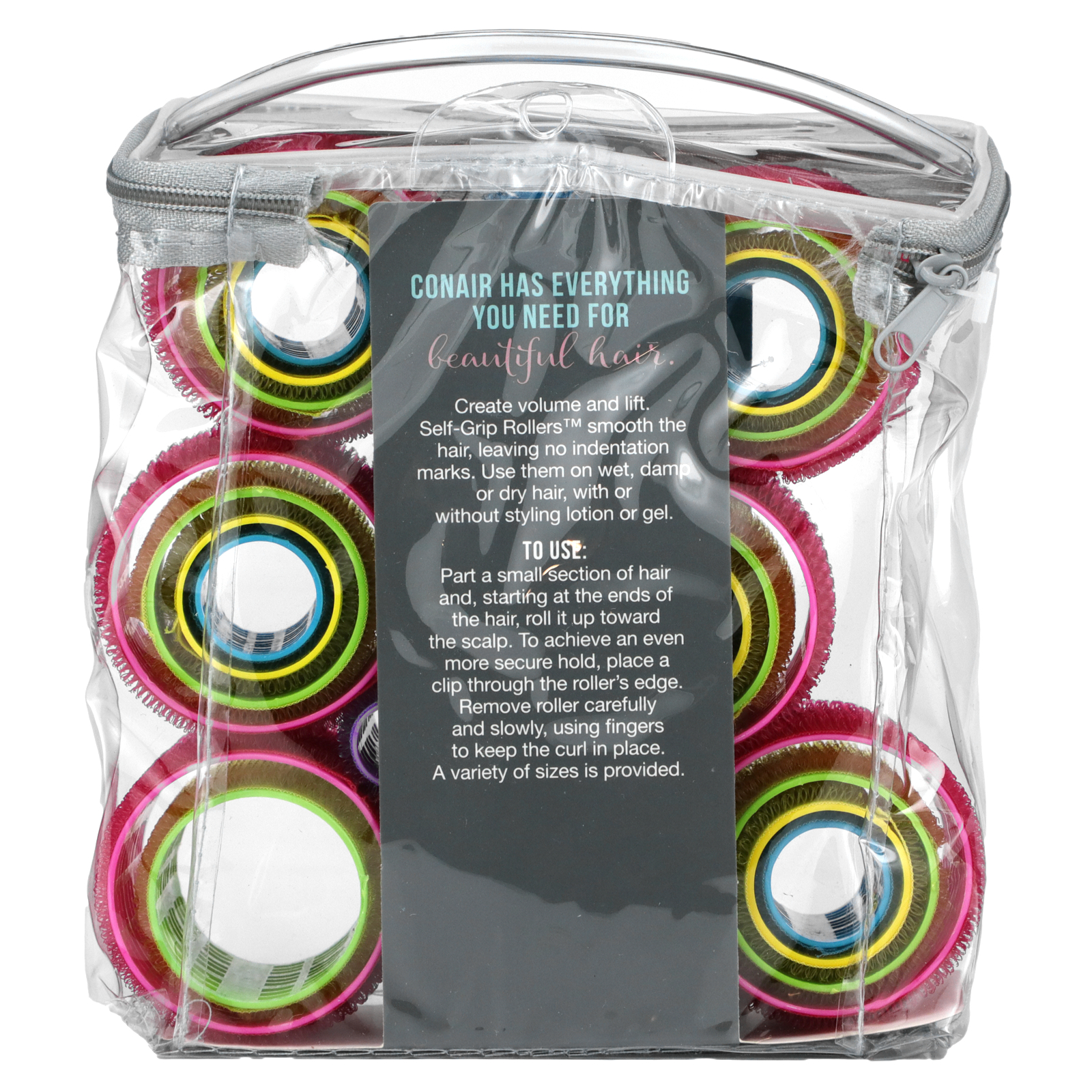 Conair, Self Grip Rollers, Voluminous Curls, 31 Pieces