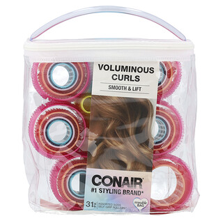 كونير‏, ™ Self Grip Rollers ، خصلات شعر مجعدة ، 31 قطعة