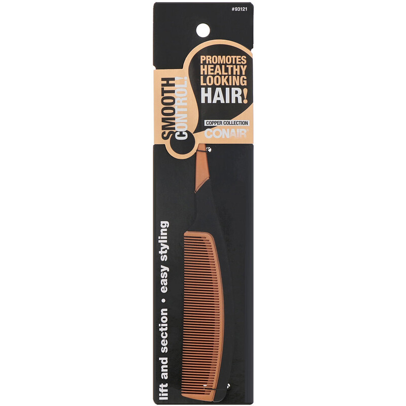 Conair, Copper Collection, Lift and Section, Tail Comb, 1 Comb iHerb