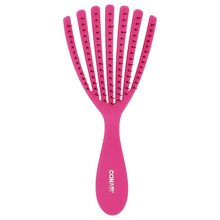 Conair, Detangle Delight™, расческа для вьющихся и волнистых волос, розовый, 1 шт.