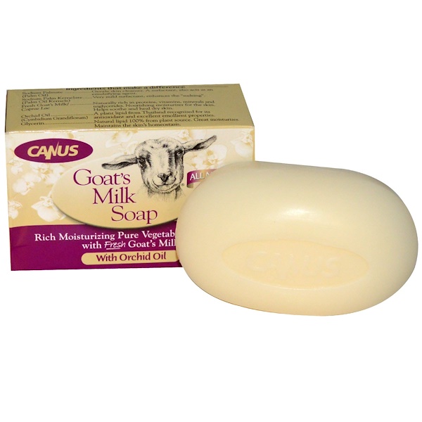 Canus, Goat's Milk Soap, with Orchid Oil, 5 oz (141 g) (Discontinued Item) 