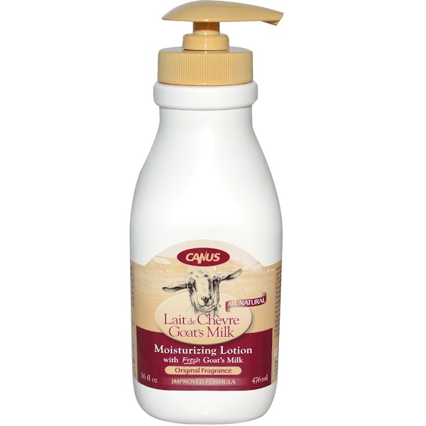 Canus, Goat's Milk, Moisturizing Lotion, Original Fragrance, 16 fl oz (476 ml) (Discontinued Item) 