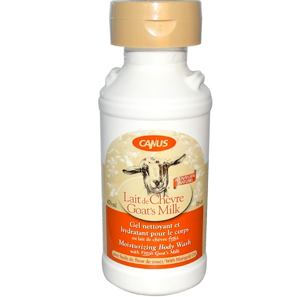 Canus, Goat's Milk, Moisturizing Body Wash, with Marigold Oil, 16 oz (476 ml) (Discontinued Item) 