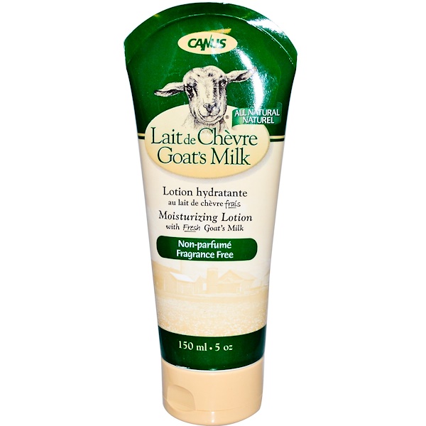 Canus, Goat's Milk, Moisturizing Lotion, Fragrance Free, 5 oz (150 ml) (Discontinued Item) 